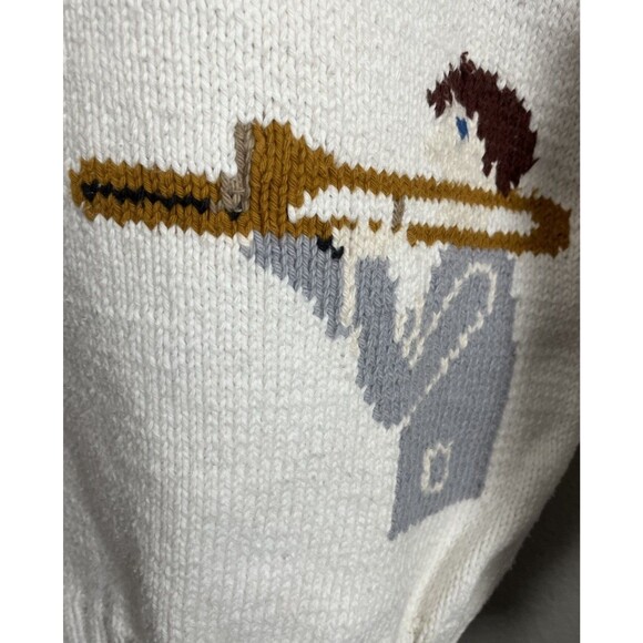 Peter Elliot Women's M? Musician Musical Notes Cotton Sweater *READ* - Picture 4 of 13